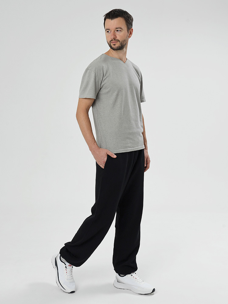 Мужские черные джоггеры из конопли и органического хлопка Uzor Wear